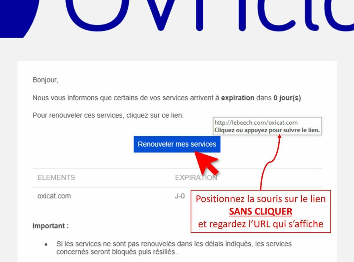 Phishing OVH Cloud