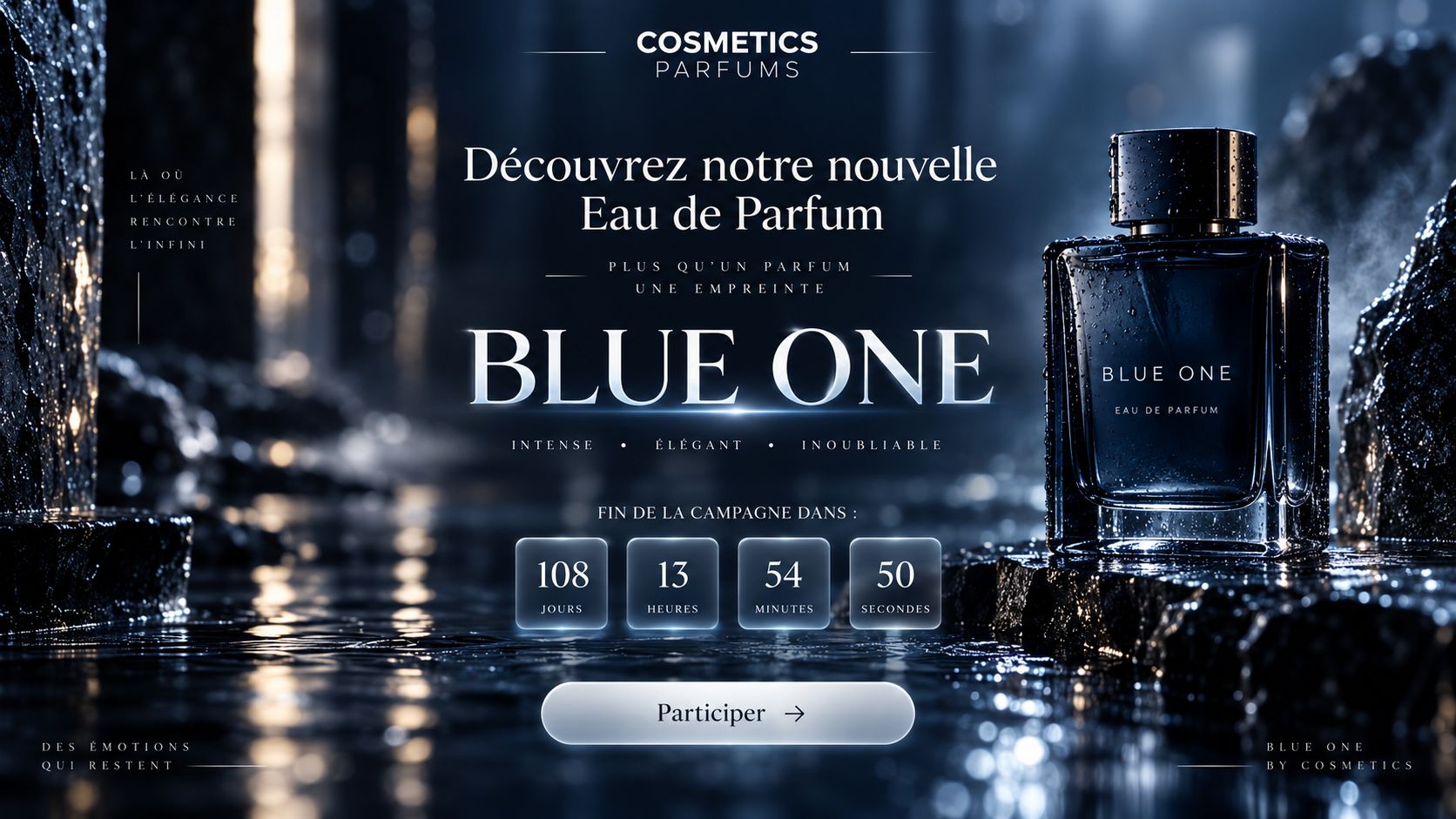 Plateforme lancement produit parfum et cosmétique